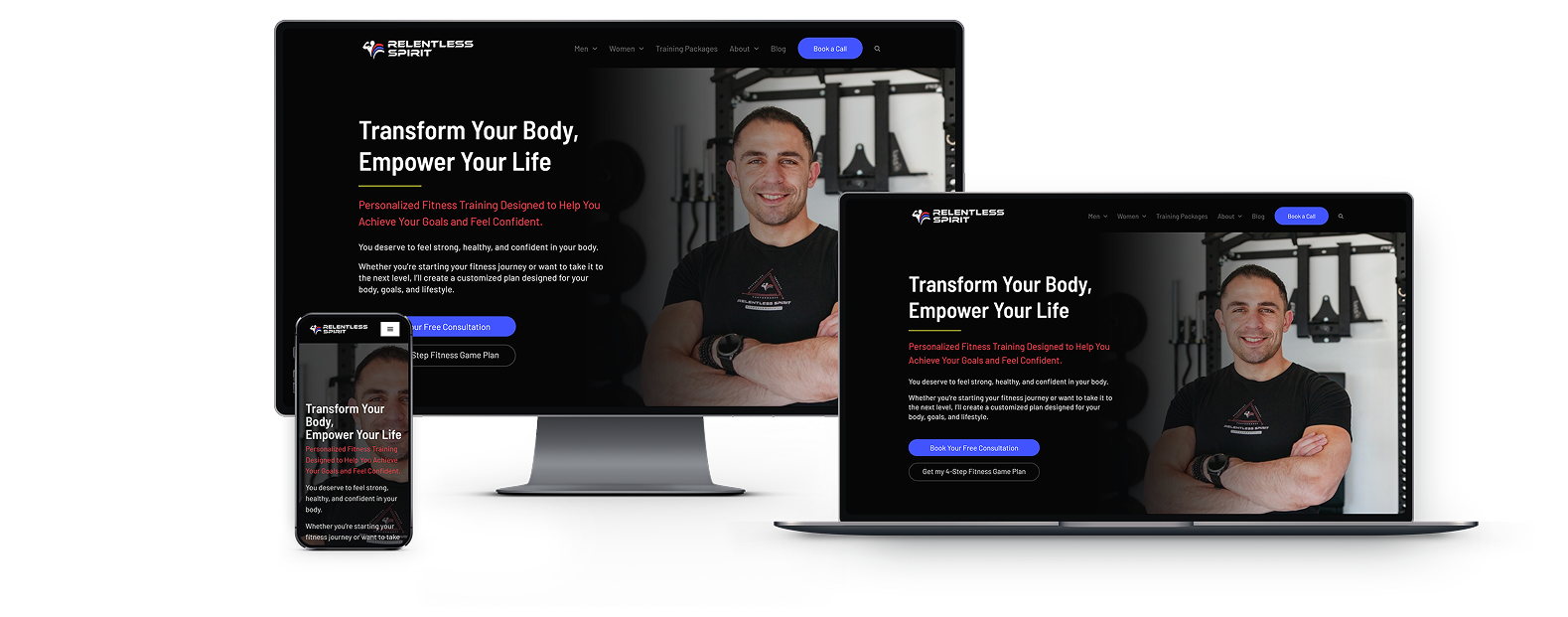 Feature image of Personal Trainer & Nutritionist Web Design